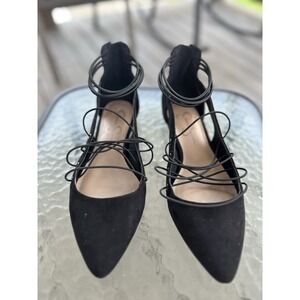 Jessica Simpson Black Flats‎ Dress Shoes Womens 9.5M